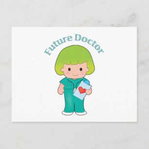Future Doctor Girl Briefkaart