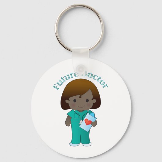 Future Doctor Girl Sleutelhanger (Voorkant)