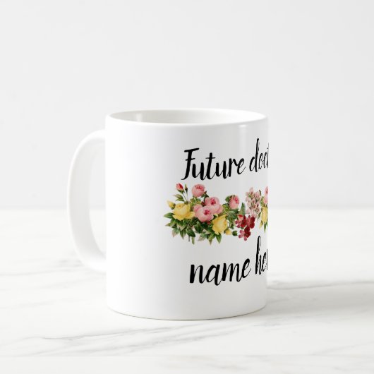 Future doctor personalized mug koffiemok (Voorkant links)