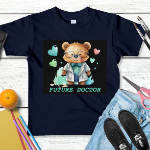 Future Doctor Waterverf Medical Teddy Bear Kinder Shirts
