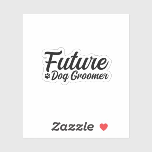 Future Dog Groomer Sticker (Vel)