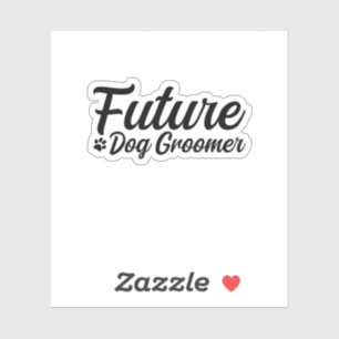Future Dog Groomer Sticker