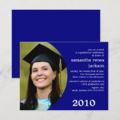 Future Dreamweaver Afstuderen Invitation (blauw) Kaart (Voorkant / Achterkant)