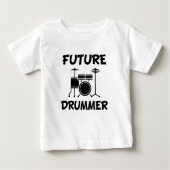 Future Drummer grappig baby shirt (Voorkant)