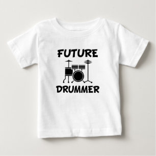 Future Drummer grappig baby shirt