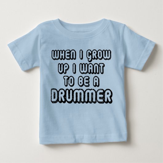 Future Drummer Music Baby T-shirt (Voorkant)
