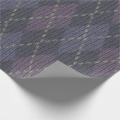 Future Dusk Argyle Christmas  Cadeaupapier (Hoek)