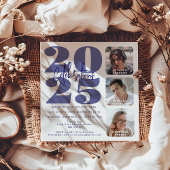 Future Dusk Photo Triple Afstuderen Invitation Kaart