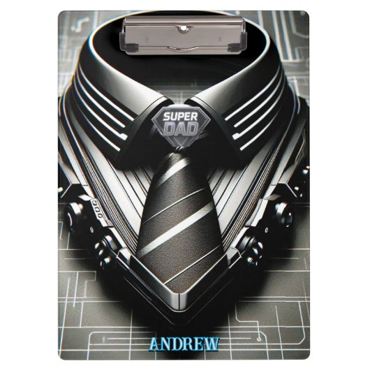 Future Elegance 4D Necktie Klembord voor Hem & Vad (Voorkant)