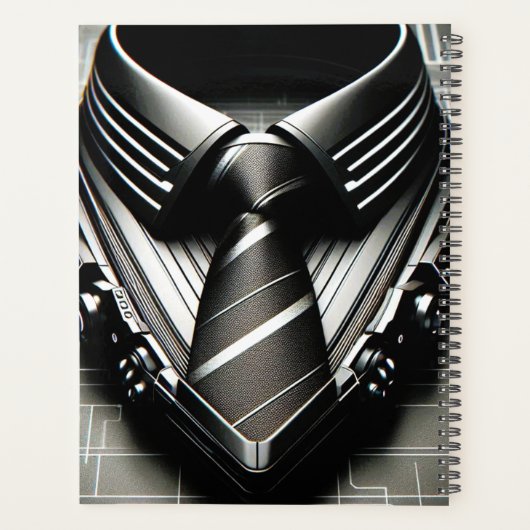 Future Elegance - 4D-stropdas Planner voor papa en (Achterkant)