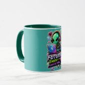 Future Energy mok ⚡ Cyber Rebel Koffiekop  (Voorkant links)