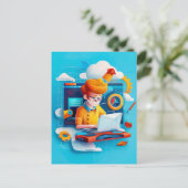 Future Engineer Dream voor kinderen Feestdagenkaart (Staand voorkant)