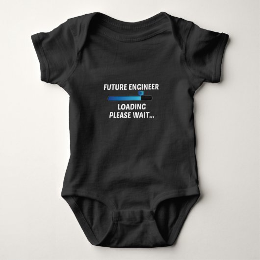 Future engineer Loading  Please Wait...,baby gift  Romper (Voorkant)