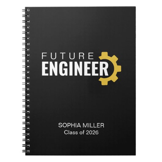 Future Engineer Personalized Graduation Notitieboek (Voorkant)