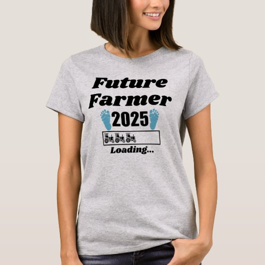 Future Farmer 2025 Baby Aankondiging T-shirt (Voorkant)