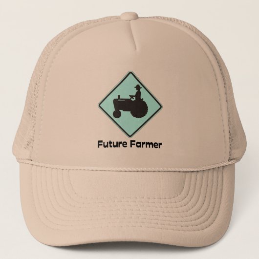 Future Farmer Blue Trucker Pet (Voorkant)