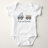 Future Farmer, Country Baby Shower Gift Romper (Voorkant)