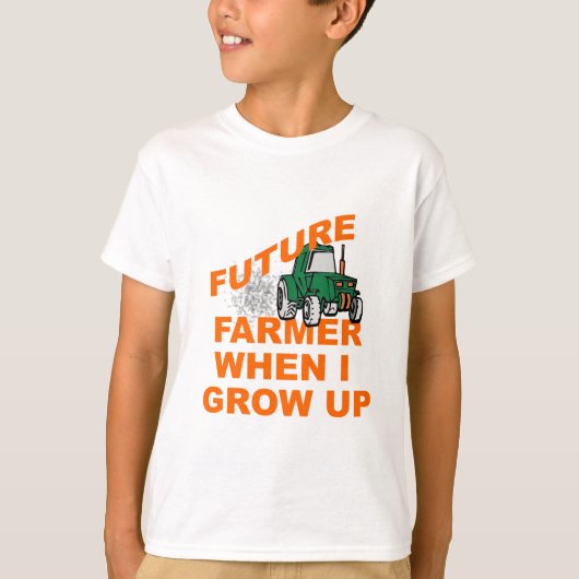 Future Farmer Oliver Farming T-shirt (Voorkant)