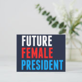 Future Female President Briefkaart (Staand voorkant)