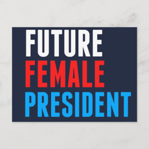Future Female President Briefkaart