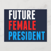 Future Female President Briefkaart (Voorkant)