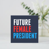 Future Female President Kaart (Staand voorkant)