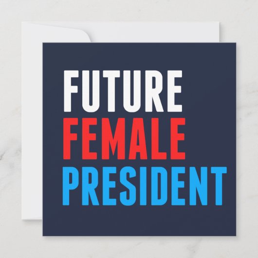 Future Female President Kaart (Voorkant)
