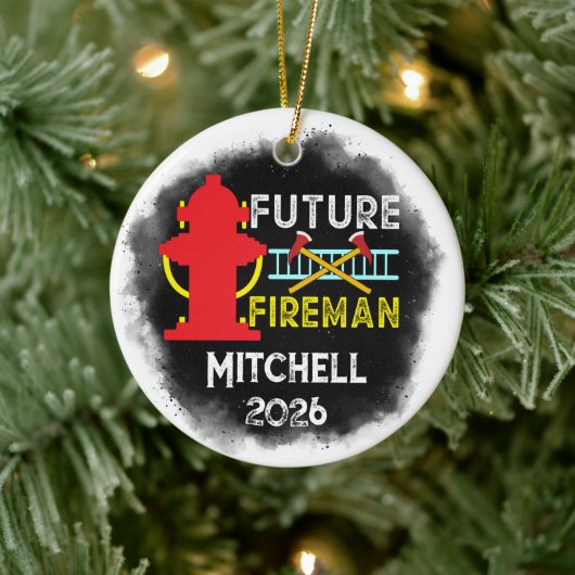 Future Firefighter Graduation Keramisch Ornament (Boom)