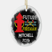 Future Firefighter Graduation Keramisch Ornament (Rechts)