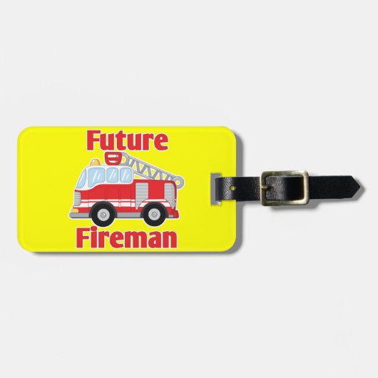 Future Fireman Bagagelabel (Voorkant horizontaal)