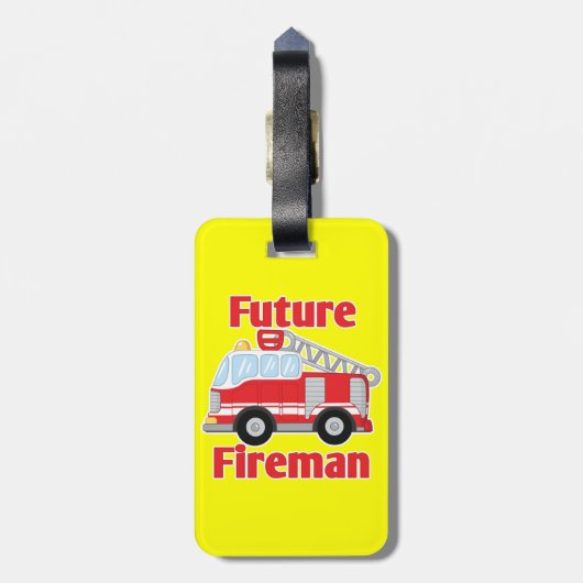 Future Fireman Bagagelabel (Achterkant verticaal)