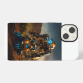 "Future Forge: De Wereld van Machines" iPhone Hoesje (Achterkant horizontaal)