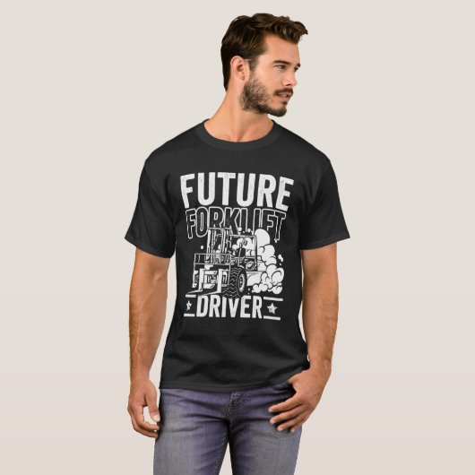 Future Forklift Driver Forklift Operator Warehouse T-shirt (Voorkant volledig)