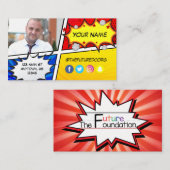 Future Foundation Superheld Visitekaartje (Voorkant / Achterkant)