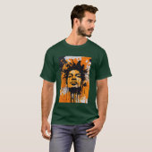 "Future Fusion: Basquiat-geïnspireerde Blaze – hig T-shirt (Voorkant volledig)