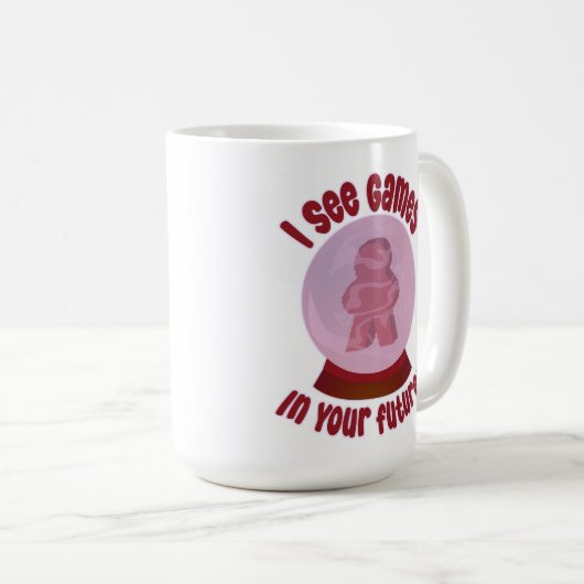 Future Games Crystal Ball Hobby Predict This Koffiemok (Voorkant rechts)