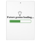Future Genius Loading – Inspirerend technologie en Klembord (Achterkant)