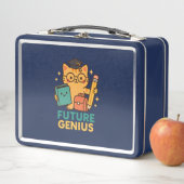 Future Genius - Schattigee kat met schoolbenodigdh (In situ)