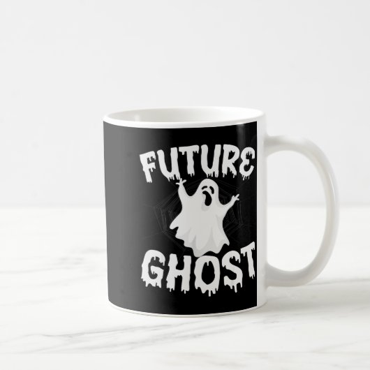 Future Ghost Funny Halloween Boo Soky Trick Or Tre Koffiemok (Rechts)
