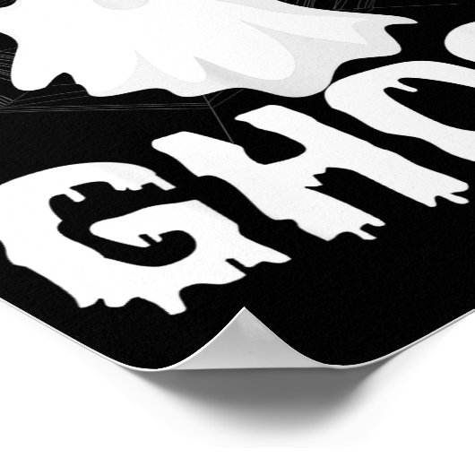 Future Ghost Funny Halloween Boo Soky Trick Or Tre Poster (Hoek)