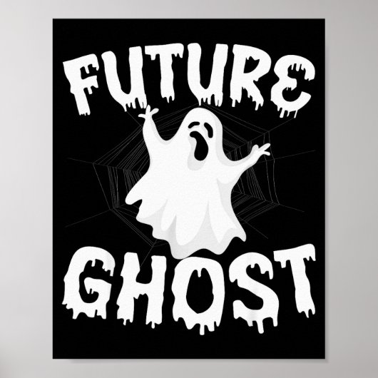 Future Ghost Funny Halloween Boo Soky Trick Or Tre Poster (Voorkant)