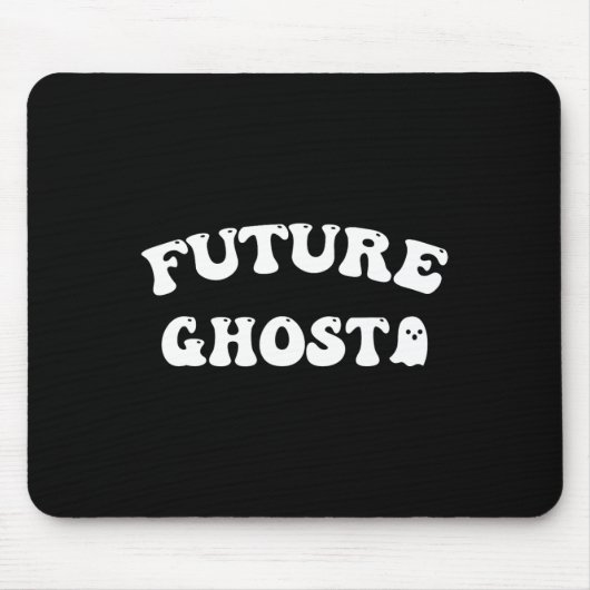 Future Ghost Funny Halloween Costume Muismat (Voorkant)