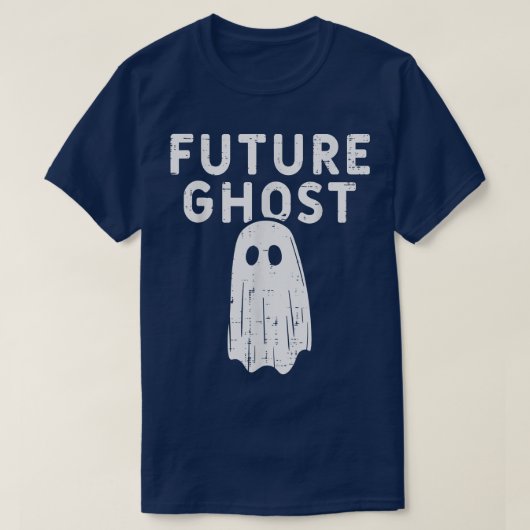 Future Ghost Funny Happy Halloween Costume T-shirt (Design voorkant)