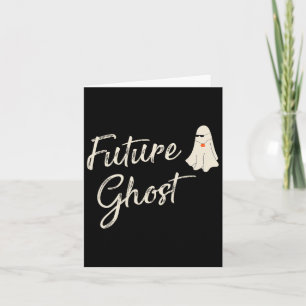 Future Ghost Funny Last Minute Retro Halloween Cos Kaart