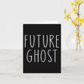 Future Ghost Halloween Kostuum Kaart (Gele Bloem)
