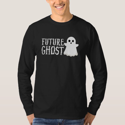 Future Ghost Simple Halloween Costume Scary Ghost T-shirt (Voorkant)