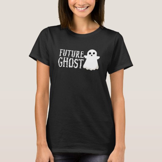 Future Ghost Simple Halloween Costume Scary Ghost  T-shirt (Voorkant)