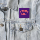 Future Gilf Vierkante Button 5,1 Cm (In situ)