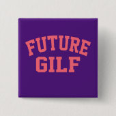 Future Gilf Vierkante Button 5,1 Cm (Voorkant)