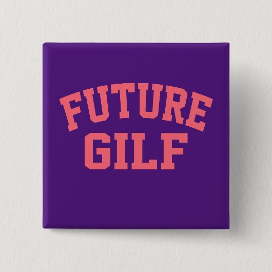 Future Gilf Vierkante Button 5,1 Cm (Voorkant)